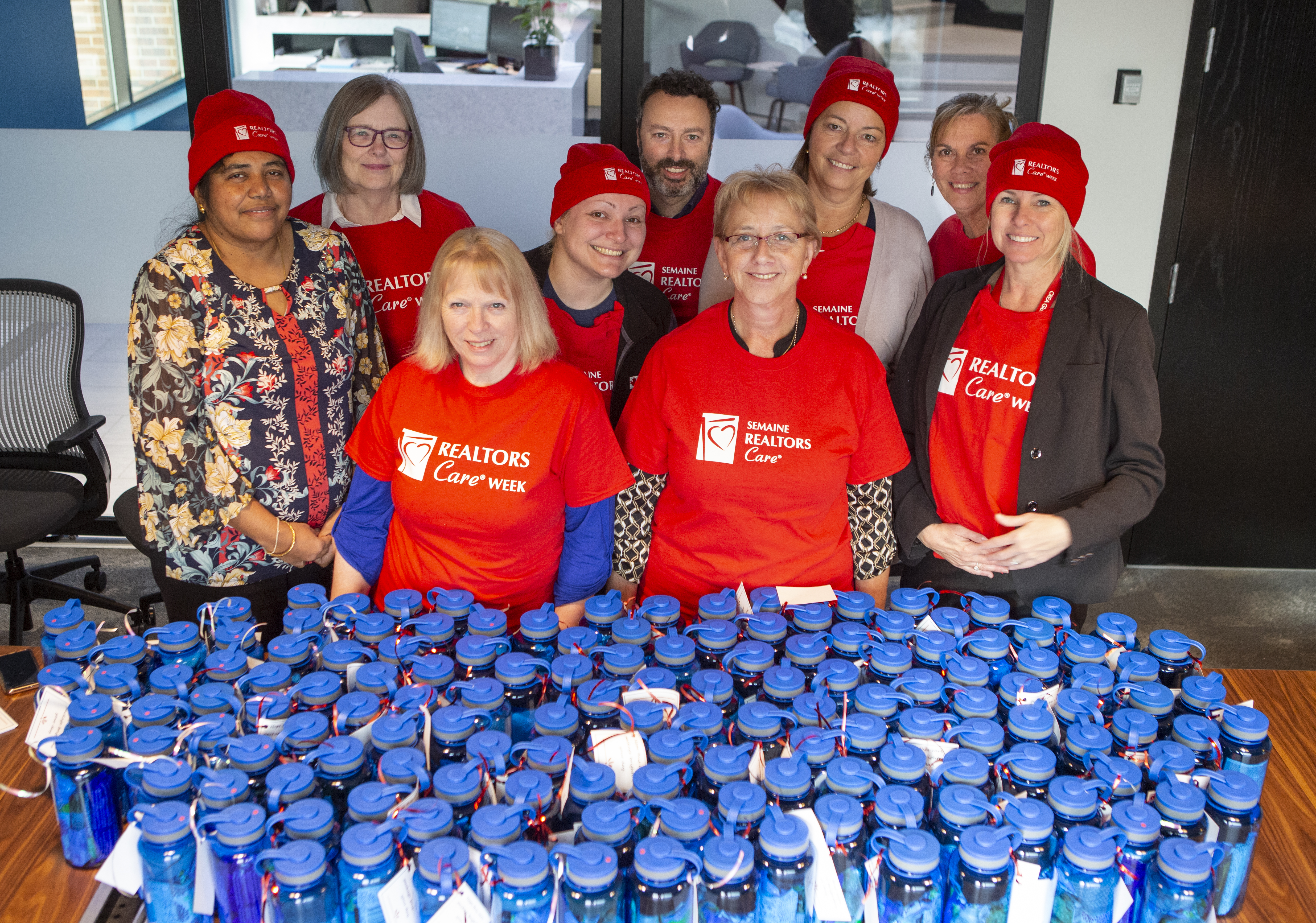 CREA staff assemble kindness kits for Centre 507