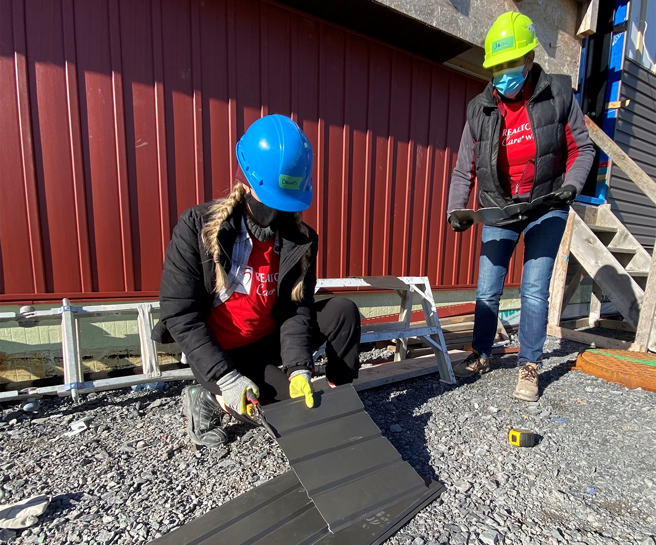 CREA staff volunteer at Habitat for Humanity