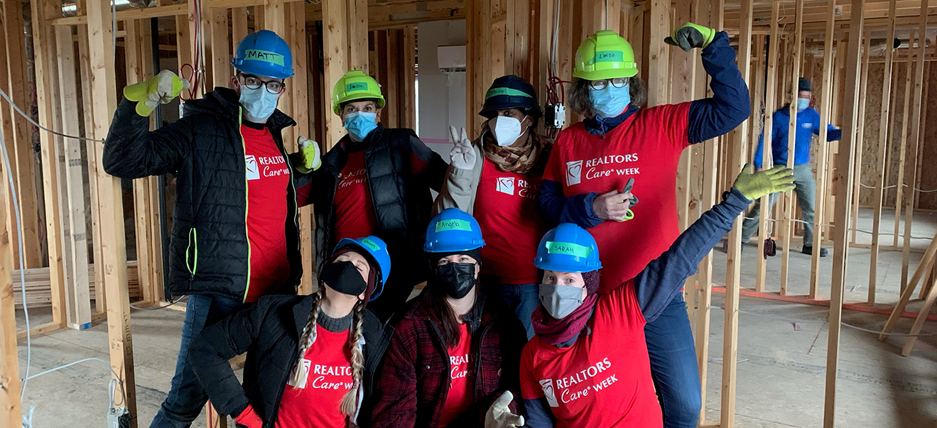 CREA staff volunteer at Habitat for Humanity