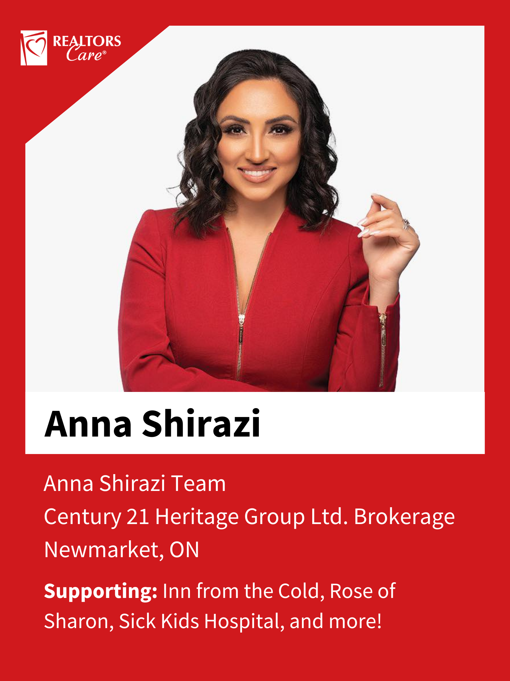 Anna Shirazi
Newmarket	ON
