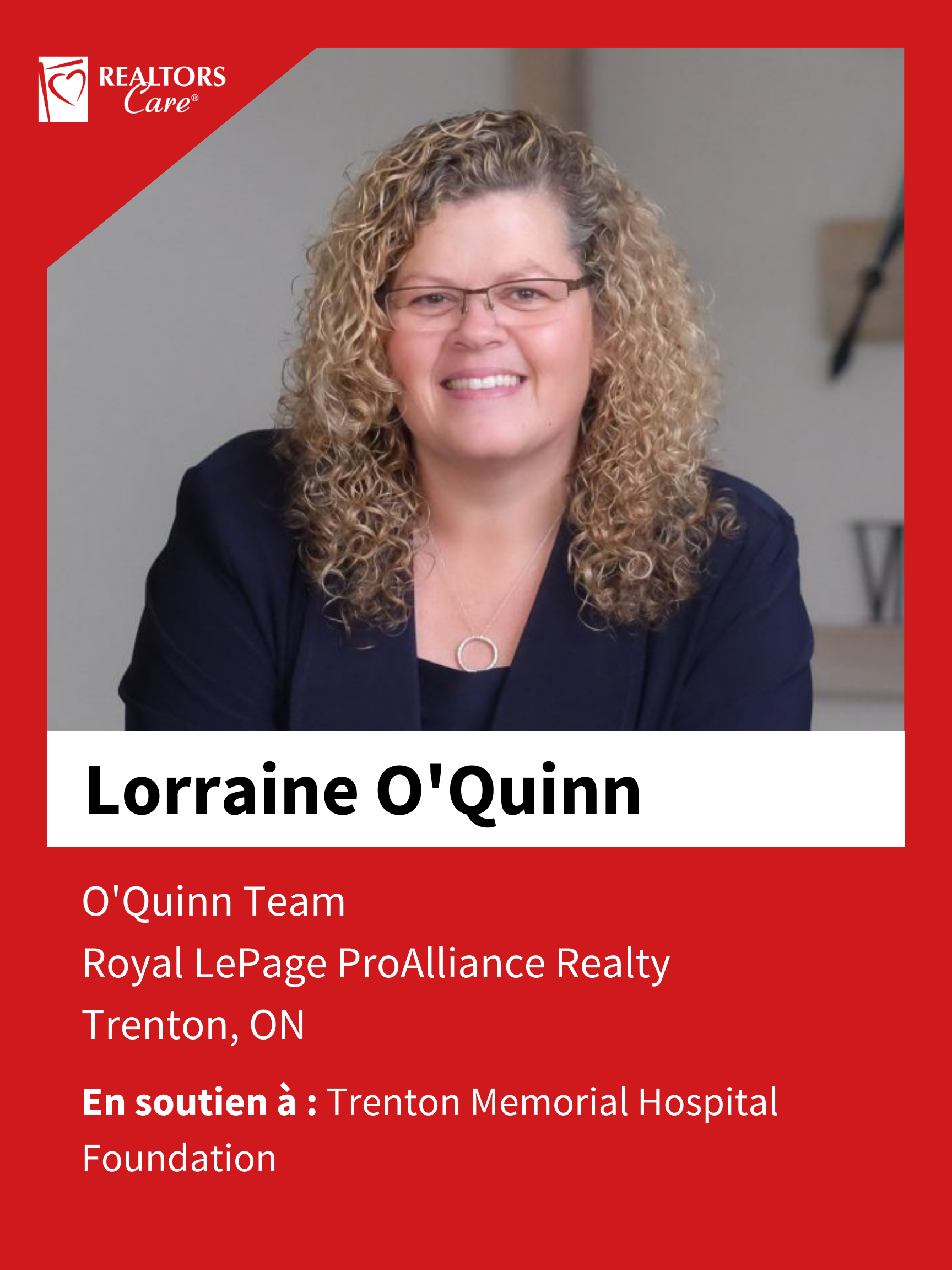 Lorraine O'Quinn
Trenton	ON
