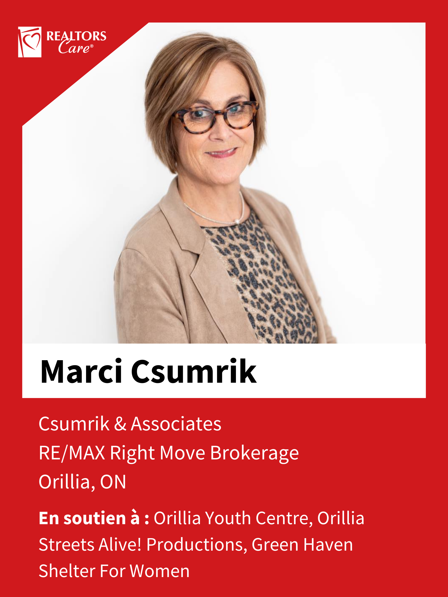 Marci Csumrik
Orillia	ON
