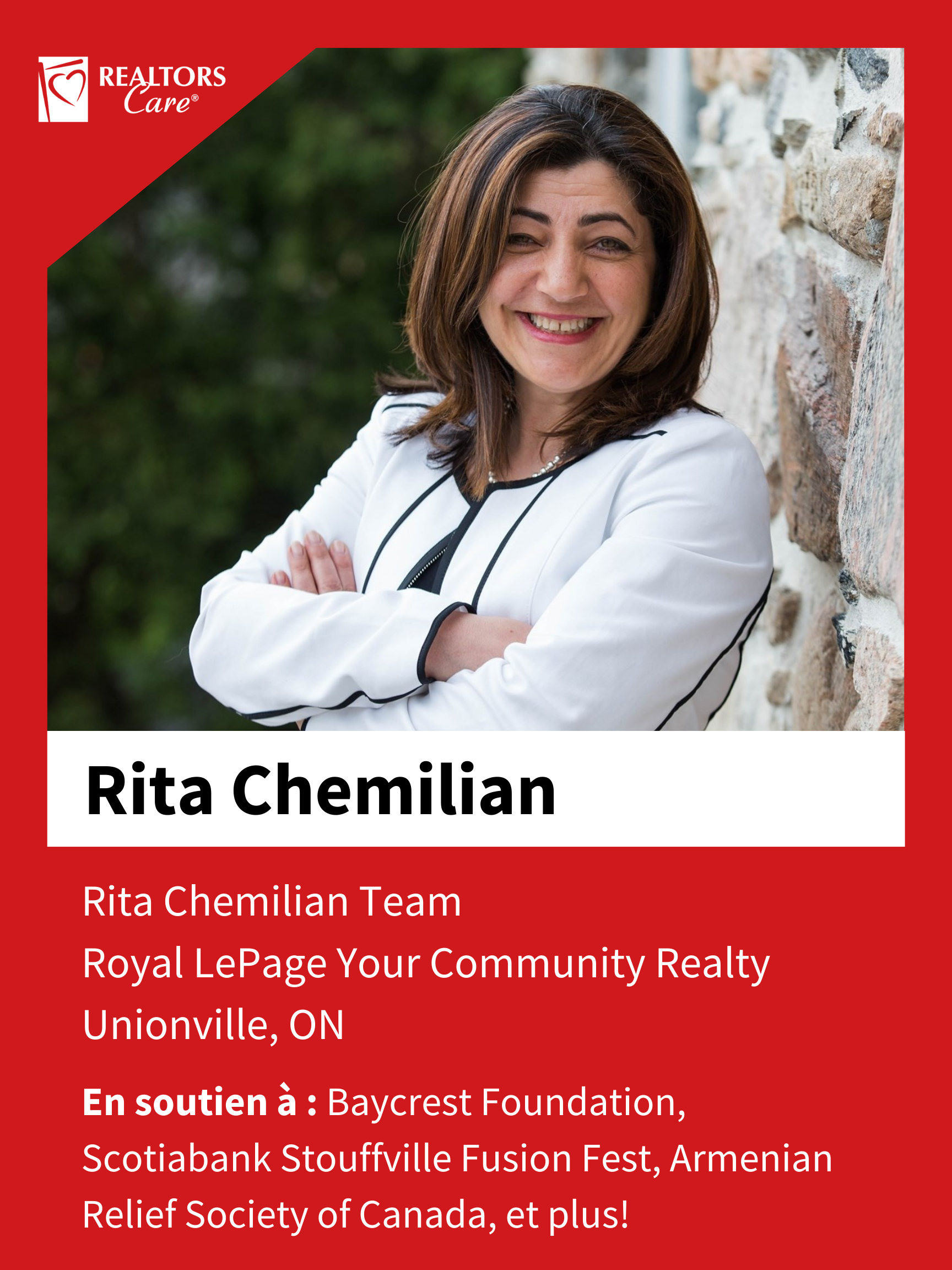 Rita Chemilian
Unionville	ON
