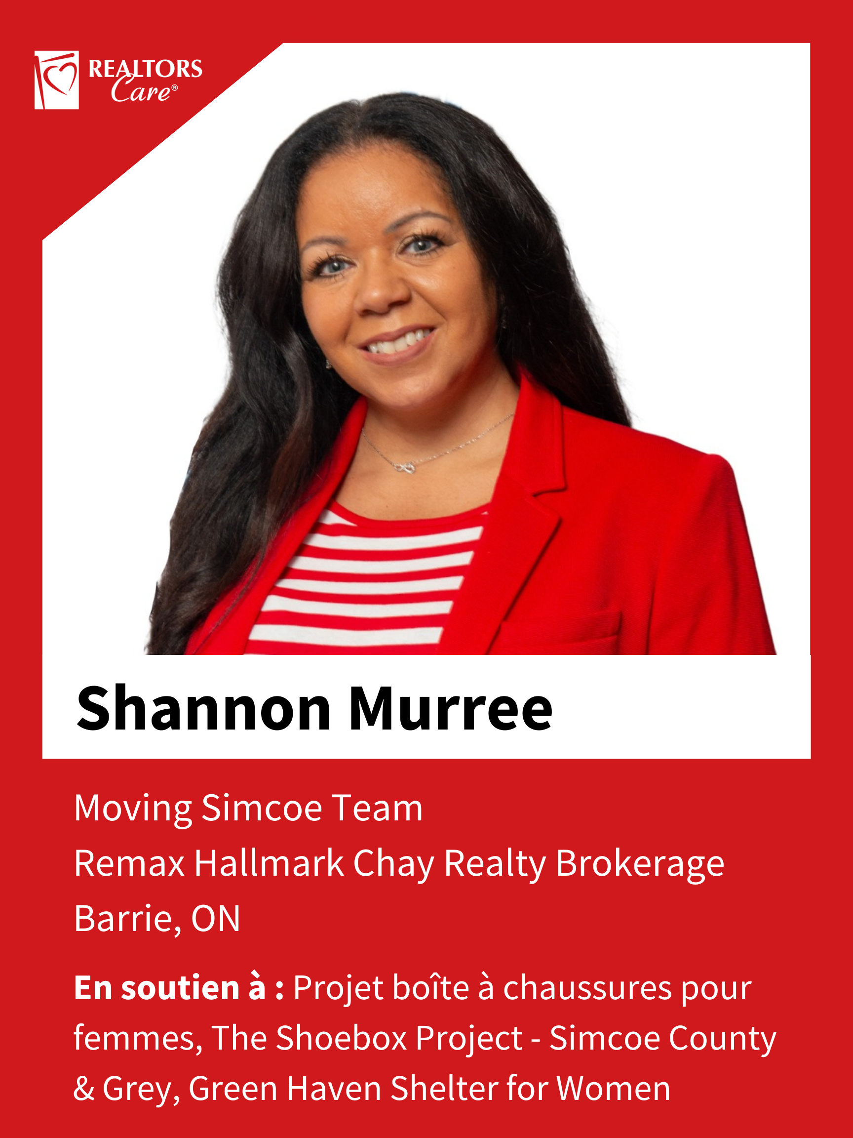 Shannon Murree
Barrie	ON
