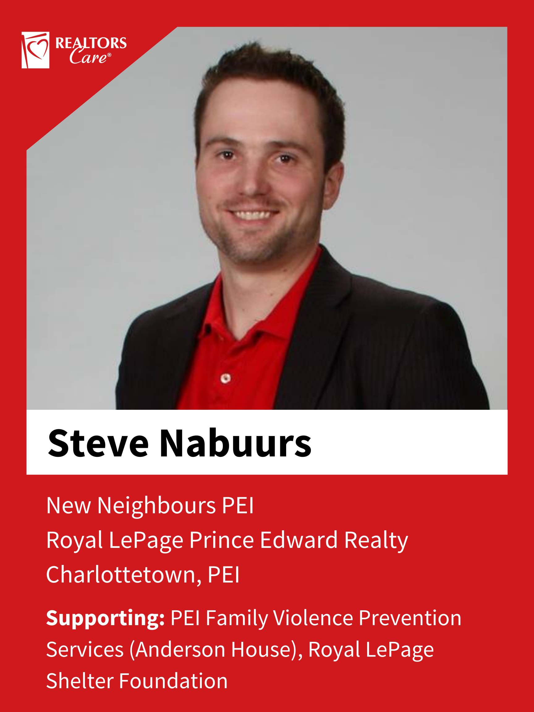 Steve Nabuurs
Charlottetown	PEI
