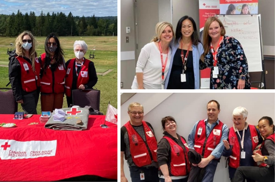 Sandi with volunteers at Be Ready Presentations and public outreach.